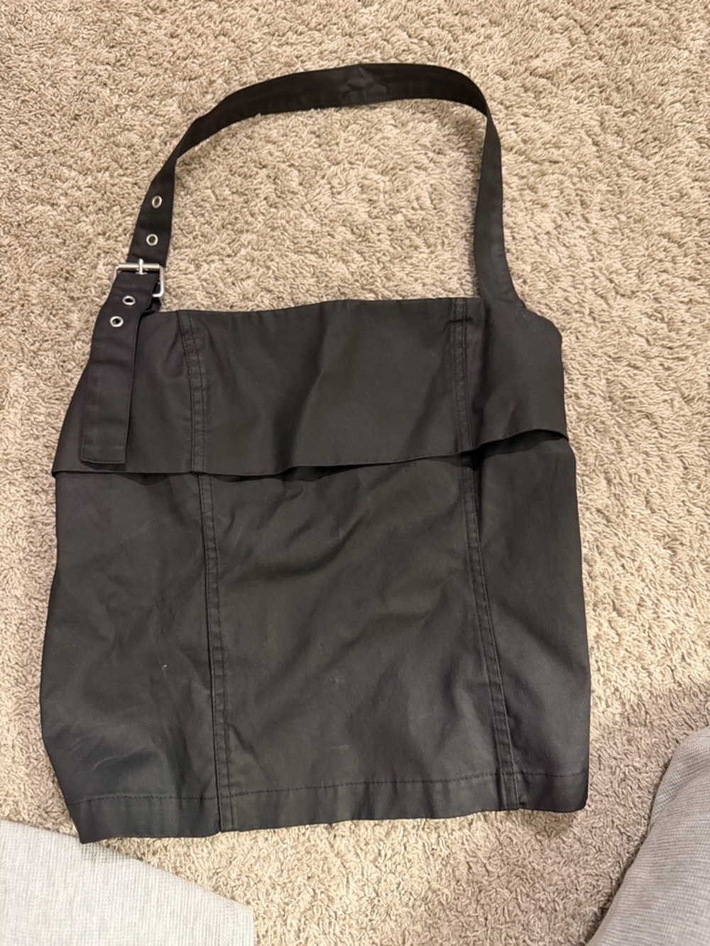 Zara open back halter with Buckle Strap